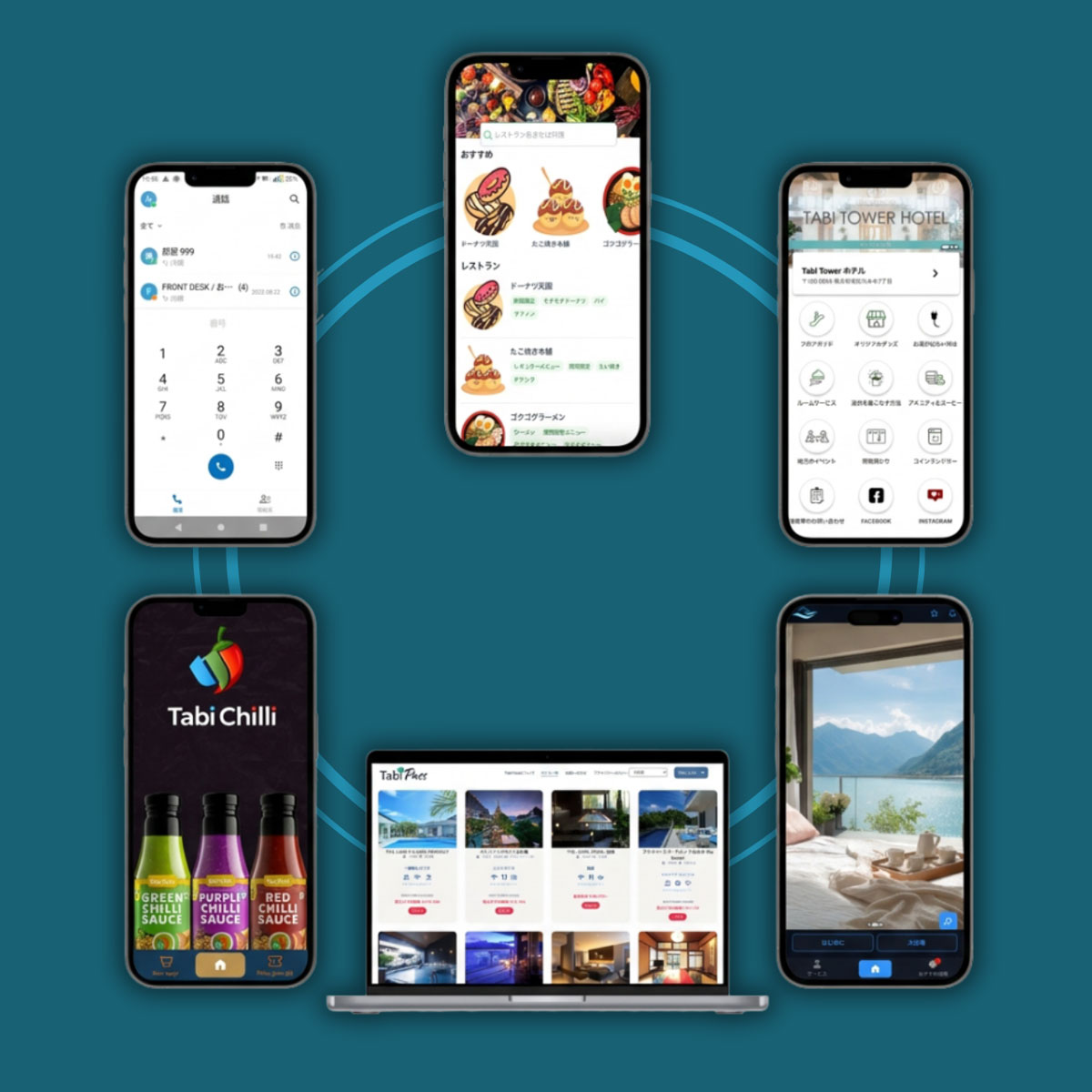 Guests using the in-room digital guide